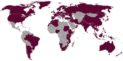 Η Qatar airlines προορισμούς χάρτης